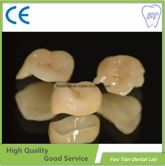 Coroa e ponte de zircônia de fabricação de fábrica feitas do laboratório dentário da China