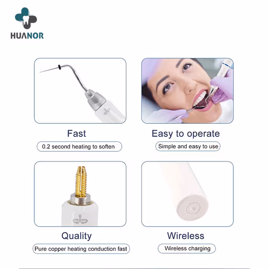 Liga sistema sem corda da obturação da guta-percha de Denjoy do giro dental de 360 ​​graus